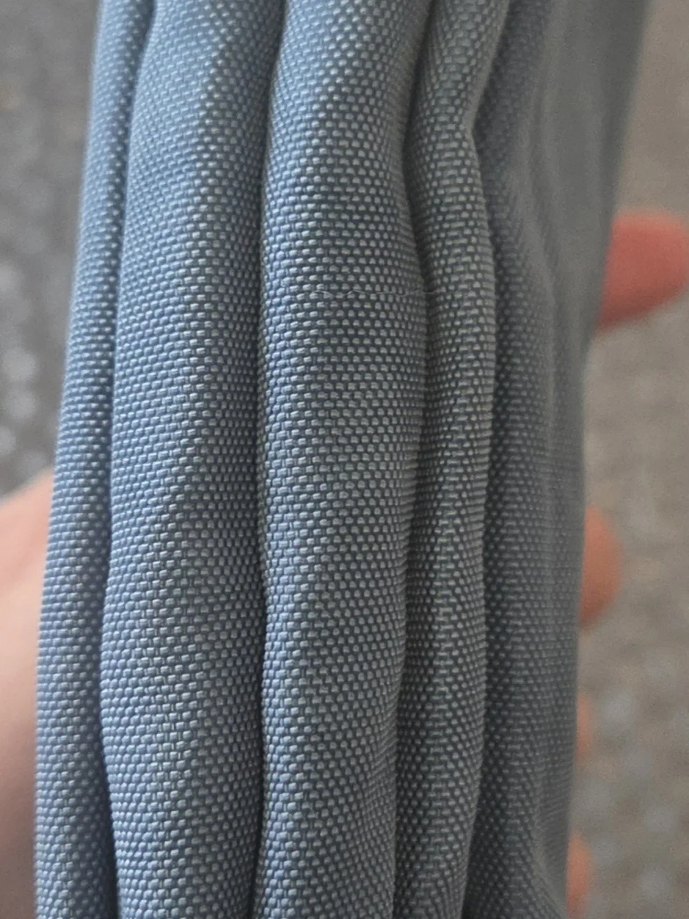 Kipling Blue Nylon Pouch with Logo Emblem